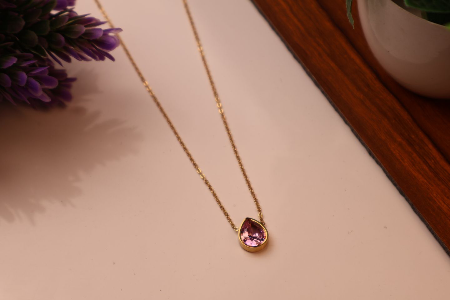 Fancy Diamond Chain Pendent