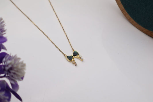 Fancy Bow Chain Pendent
